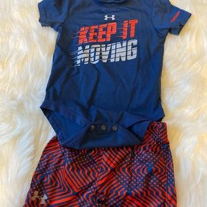 Infants Under Armour shorts set size 3-6 months